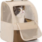 YaKuss Cat Carrier Backpack,Steel Wire Frame More Stable,600D Wear-Resistant Oxford Fabric, Dog Carrier Cat Backpacks Suitable for Travel