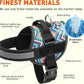 Dogline Dog Harness, Reflective No-Pull Adjustable Vest with Handle for Walking, Training, Breathable, No - Choke Harness for Small, Medium or Large Dogs Room for Patches Aztec Design 2 L 27"-34"