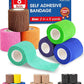 AZEN 8 Pack Self Adhesive Bandage Wrap, 2" X 5 Yards Elastic Cohesive Bandage Wrap, Color Athletic Tape, Vet Wrap, Ankle Tape, Tattoo Grip Tape Wrap