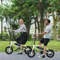 Winado Electric Bike for Adults, 14" Folding Electric Bicycle 450W Motor with Dual Disc Brakes, Max Range 25Miles(Pedal-Assist) & Speed 15.5MPH, Foldable Commuter City Ebike for Adults/Teens