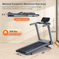 Foldable Treadmill with 15% Auto Incline & 10MPH - Commercial 3.5HP Brushless Quiet, 18"x48" Wide Running Deck, Walking Pad Treadmill for Home Gym Office, 350lbs Capacity, APP - No Installation
