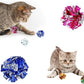 Andiker 10PC Cat Crinkle Balls, 2.36 Inches 5 Colors Kitten Balls Interactive Cat Toys for Indoor Cats to Chew, Chase, Swat, Bite, Hunt to Kill Time and Keep Fit(10 pcs)