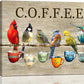 Rustic Bird Coffee Wall Art Kitchen Christ Coffee Pictures Wall Decor Farmhouse Cardinal Hummingbird Canvas Print Painting Artwork for Coffee Bar Living Room Bedroom 20"x24"