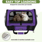 Per Carrier for Cat 18x11x11 Inch FAA Complaint, Kitten Taxi Top Load Soft Cloth Bag, Small Animal Portable in Cabin Crate Shih Tzu Dog Kennel Carry Case, 4-Sided-Ventilated Kitty Purse Purple