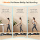 Under Desk Treadmill, 3.0HP Walking Pad with Handle Bar, Foldable Treadmills for Home Office, Running Machine with LED Display & Remote Control, Jogging Machine for Small Spaces