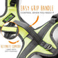 Mighty Paw Sport Harness 2.0 - Padded Canine Accessory - Adjustable Neck and Chest Straps - Enhanced Visibility with Reflective Stitching - Dog Padded Harness with Handle - Large - Green
