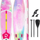 Inflatable Stand Up Paddle Board with SUP Accessories, Anti-Slip EVA Deck, 11'*33" Inflatable Paddle Boards for Adults & Youth of All Skill Levels