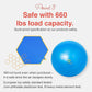 Exercise Ball for Balance Stability Fitness Workout Yoga Pilates at Home Office & Gym Birthing Ball for Pregnancy, Office Ball Chair