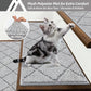 COSY HOMEER Edging Stair Treads Non-Slip Carpet Mat 28inX9in Indoor Stair Runners for Wooden Steps, Edging Stair Rugs for Kids and Dogs, 100% Polyester TPE Backing (10pc, Grey)