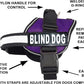 Doggie Stylz Blind Dog Harness No Pull No Escape Dog Vest for Blind Dogs Adjustable Vest with Handle Blind Dog Accessories and Patches for Training and Mobility