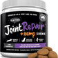 Joint Repair Hip and Joint Chews for Dogs Glucosamine, Chondroitin, MSM, Hemp, Omega 3 & Turmeric for Dog Joint Support, Mobility & Pain Relief - (120 Chicken Chews, Made in USA)
