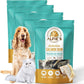 ALFIE'S TREATOS Salmon Skin Treats for Dogs & Cats (10.6 oz, 4x2.65 oz), Bulk Bundle, Air-Dried Fish Skin Dog Treats, Omega-3 Food Topper & Training, Single Ingredient, Freeze-Dried Alternative