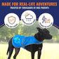 Dog Reflective Vest – Hi-Vis Fluorescent Visibility That Helps to Safeguard Your Pet On/Off Leash in Urban & Rural Areas (Blue, Medium)
