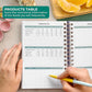 Clever Fox Food Journal Spiral - Daily Food Diary, Meal Prep Planner to Track Calories & Nutrients, Weight Loss Tracker Notebook (Lavender)