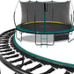 SkyBound 14 FT 12 FT 10FT 8FT 6FT Springless Trampoline for Kids and Adults - Recreational Trampolines with AntiRust Coating - Bungee Cords Outdoor Trampoline for Kids - No-Gap Design Zipper System