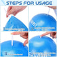 Pilates Ball, 9 Inch Small Exercise Mini Soft Workout Yoga Ball with Exercise Guide, for Home Gym Yoga, Pilates, Core Training, Workout, Balance, Stability