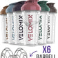 '-6 PACK- 28 oz Protein Shaker Bottle for Protein Mixes - 6x Wire Whisk | Leak Proof Shaker Cups for Protein Shakes | Protein Shaker Bottle Pack | Protein Shake Cup (Muted Clarity)