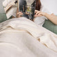 Bedsure Fleece Blankets Queen Size Cream - Bed Blanket Soft Lightweight Plush Fuzzy Cozy Luxury Microfiber, 90x90 inches