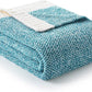 Snuggle Sac Teal Blue Oversized Throw Blankets,Super Soft Warm Cozy Throw Blankets for Couch, Knit Fuzzy Plush Blanket, Heather Teal, 50x70 inches