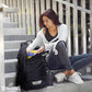 Spalding Basketball Backpack - Black Sports Bag with Ball & Shoe Compartment, Basketball Accessories Bag