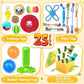 KIPRITII 25 Pack Various Puppy Dog Toys for Teething, Entertainment & Interaction, Puppy Chew Toys Pack with Rope Toy, Treat Balls and Dog Squeaky Toys for Puppies & Small Dogs
