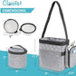 Dog Travel Bag with Treat Pouch, Airline Approved Dog Bags for Traveling, 2 Dog Food Travel Container, 2 Travel Bowls, Weekend Dog Travel Bag for Supplies, Dog Travel Kit Accessories