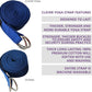 Clever Yoga - 8 ft Yoga Strap for Exercise & Physical Therapy, Leg Stretching Strap Yoga Accessories & Stretching Equipment, Leg Stretcher for Women & Men, Home Workout Essentials