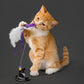 Playology Cat Toy Suction Cup Spring Bird Set | Interactive Toy with Lifelike Feather Birds & 2 Spring Replacements| Secure Suction Cup with Unpredictable Movement | Perfect for Active Indoor Cats