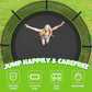 Trampoline 8FT 10FT 12FT 14FT 16FT, Outdoor Trampolines for Kids and Adults, Recreational Trampoline with Enclosure Net & Ladder, Round Trampoline ASTM Approved, 400/450LBS Weight Capacity