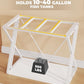 YITAHOME 10-40 Gallon Fish Tank Stand, Double-Layer Metal Aquarium Stand for Reptile Turtle Terrarium Breeder, White