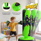 QPAU Punching Bag for Kids, 66 Inch Stable Inflatable Boxing Bag with Boxing Gloves, Stand Kids Punching Bag Toy for Boys & Girls Age 6-12, Boxing Set for Practicing Karate, Taekwondo, MMA