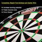 Gladiator Dartboard with Top-Grade African Sisal and Sword Edge Staple Free Wire Spider for Maximum Scoring Potential and Less Bounce Outs