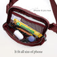 ODODOS Unisex Mini Belt Bag with Adjustable Strap Small Fanny Pack for Workout Running Traveling Hiking, Wine