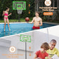 Aimking Basketball Hoop Outdoor 3.3-10FT 5s-Rapid-Adjustable, 40/44 inch Shatterproof Backboard & Enlarged Base, Portable Basketball Hoop & Goal for Kids/Adults/Families in Poolside/Backyard/Indoor