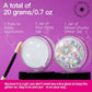 Teenitor Face Glitter, 2pcs Body Glitter Gel, Hair Glitter Gel, 20g/0.7oz Versatile Glitter Set for Face, Body, Hair, 2 Sizes White Glitter Gel for Makeup