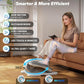 MERACH Under Desk Elliptical Machine, Ellipse Leg Exerciser as Seen on TV for Seniors with Remote Control & 12-Speeds, Quiet Portable Electric Seated Pedal Exerciser Machine for Home Office