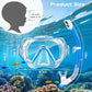 Snorkeling Gear for Kids, Kids Snorkel Set for Ages 3-14, Anti-Fog Diving Mask and Dry Top Snorkel Combo Set, Unisex Swimming Goggles