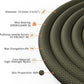 X XBEN Outdoor Climbing Rope 10M(32ft) 20M(64ft) 30M(96ft) 50M(160ft) 70M(230ft) 152M(500FT) 352M(1000FT) Static Rock Climbing Rope for Escape Rope Ice Climbing Equipment Fire Rescue Parachute