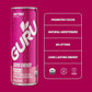 GURU Fruit Punch Organic Energy Drinks, Clean Energy Drink with Plant Based Natural Caffeine from Green Tea + Focus with L Theanine, Gluten Free and Vegan, 140MG Caffeine, 12oz (Pack of 12)