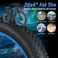 PHILODO 5000W Dual Motor Ebikes for Adults, 60V 26AH Battery Electric Bike, 26x4 Fat Tires for All Terrain Dirt Bike with 21-Speed Gear Electric Mountain Bike Electric Bicycle