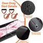 2 Pcs Deer Drag Sleds Deer Sled Game Hauler with 2 Pcs Heavy Duty Drag Strap for Duck Hunting Ice Fishing Accessories Rope Pulling Harness for Hunting Gift