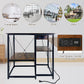 20-37 Gallon Fish Tank Stand with Power Outlet, 30.7"x13.8" Metal Frame Fish Stand, 3-Tier Wood Aquarium Stand, 400LBS Capacity Reptile Terrarium Stand