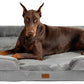 Bedsure XXL Orthopedic Dog Bed for Extra Large Dogs - Washable Giant Dog Cat Bed Waterproof, Comfort Dogs Couch Sofa with Washable Removable Cover, Pet Bed with Nonskid Bottom, Grey, 52"