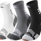 Compression Sport Running Socks: Athletic Crew Socks for Men Women Cycling Hiking Basketball Work,3 Pairs