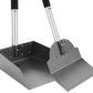 Dog Pooper Scooper for Large Dogs, Metal Aluminum Tray and Spade Poop Scoop Set with Adjustable Stainless Steel Long Handle, Pet Waste Removal Heavy Duty Poop Scooper