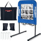 9 Hole Pitching Net with Strike Zone, Baseball Pitching Target, Softball Pitching Net, Portable Pitcher Training Equipment Height Adjustable