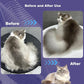 Cat brush, Cat Brush for Long or Short Haired Cats, Remove Loose Fur and Mats, Rounded Pins Reduces Painful Pulling, Not for Tangle and Curly Fur, Dark Blue