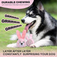 Fida Squeaky Dog Toys for Aggressive Chewers 3 in 1, Dog Chew Toys with 3 Layers,Interactive Dog Toys for Large Dogs Balls to Keep Them Busy for Small Medium Dogs(Pink Bunny)