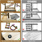 Tfwadmx Bird Playground Natural Wood Bird Play Stands Parrot Perch Stand with Removable Tray Climb Ladders Swing Chewing Toys for Lovebirds Cockatiels Budgies