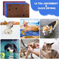 Chumia 4 Pcs Dog Towels for Drying Dog Puppy Bulk Microfiber Absorbent Paw Towel Pet Bathing Supplies Quick Drying for Medium Cats Pets Shower(24 x 40 Inch,Grey,Blue,Coffee,red)
